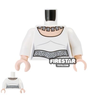 LEGO Mini Figure Torso - Princess Leia - Ceremonial Dress WHITE