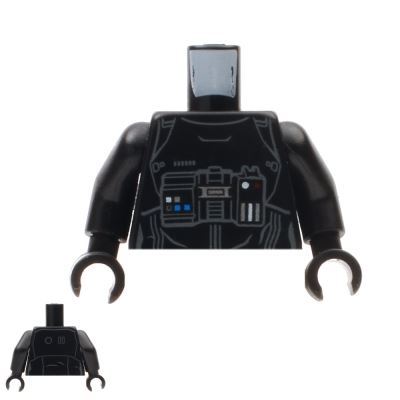 LEGO Mini Figure Torso - First Order TIE Fighter Pilot BLACK
