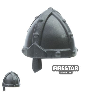 BrickWarriors Minifigure Headgear Nasal Helm STEEL