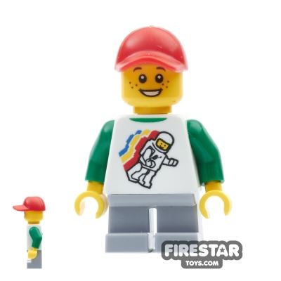 LEGO City Mini Figure - Boy - Space Top and Cap 