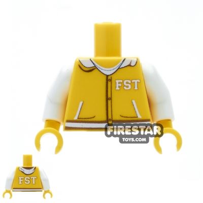 Custom Design Torso - FST Varsity Hoodie - Yellow YELLOW