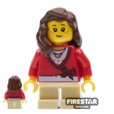 LEGO City Mini Figure - City Square - Girl with Cropped Sweater 