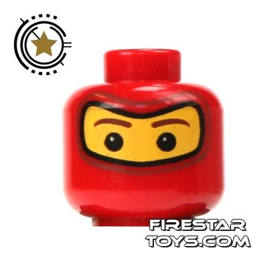 LEGO Mini Figure Heads - Red Balaclava RED