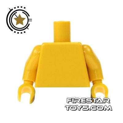 LEGO Mini Figure Torso - Plain Yellow - Yellow Hands