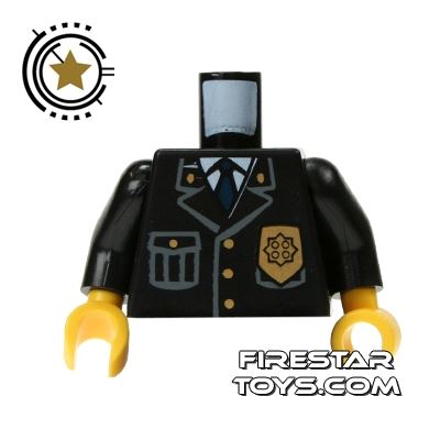 LEGO Mini Figure Torso - Police BLACK