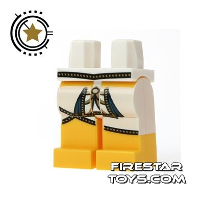LEGO Mini Figure Legs - Pharaoh Tunic WHITE