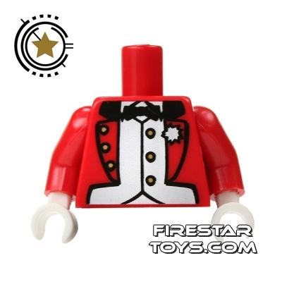LEGO Mini Figure Torso - Red Formal Jacket RED