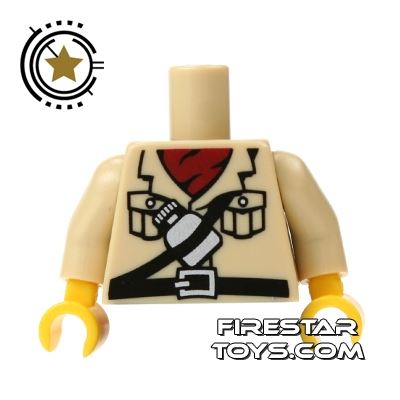 LEGO Mini Figure Torso - Explorer Jacket TAN