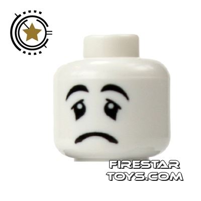 LEGO Mini Figure Heads - Sad Mime