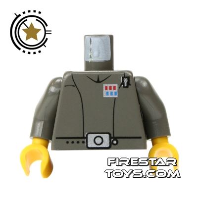 LEGO Mini Figure Torso - Imperial Officer Jacket DARK GRAY