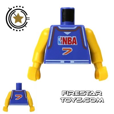 LEGO Mini Figure Torso - NBA Player 7 VIOLET