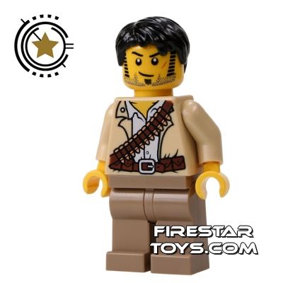 LEGO Pharaoh's Quest Mini Figure - Jake Raines Light Tan Outfit