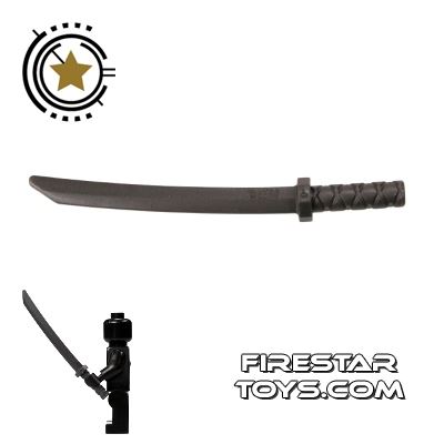 LEGO - Ninja Samurai Sword - Square Guard - Pearl Dark Gray