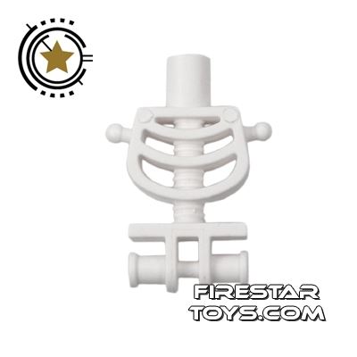 LEGO Mini Figure Torso - Skeleton - White WHITE