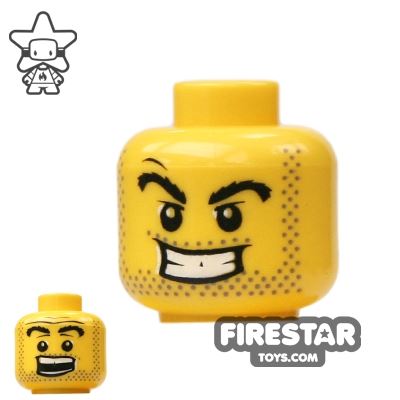 LEGO Mini Figure Heads - Evil Grin