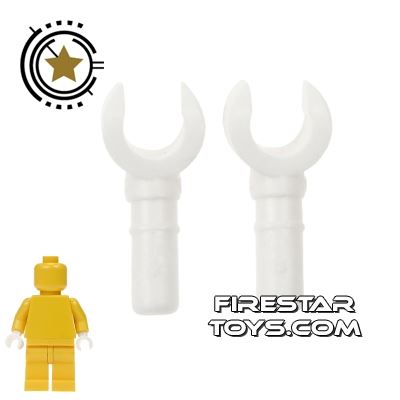 LEGO Mini Figure Hands - Pair - White WHITE