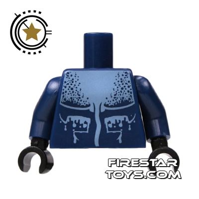 LEGO Mini Figure Torso - Atlantis Manta Ray Pattern DARK BLUE