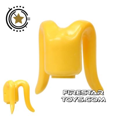 Arealight Mini Figure Heads - Monochrome Yellow - Plain YELLOW