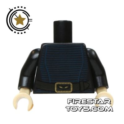LEGO Mini Figure Torso - Star Wars Blue Top With Belt BLACK