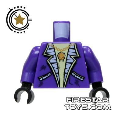 LEGO Mini Figure Torso - Purple Jacket DARK PURPLE