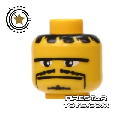 LEGO Mini Figure Heads - Thin Moustache