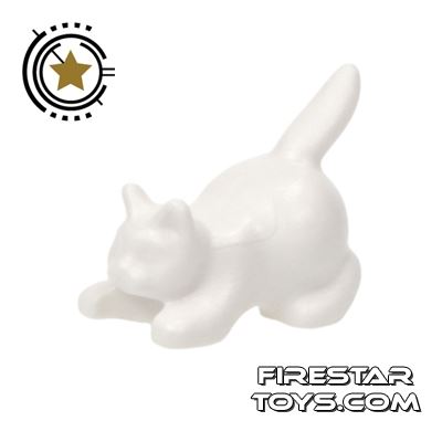 LEGO Animals Mini Figure - Crouching Cat - White