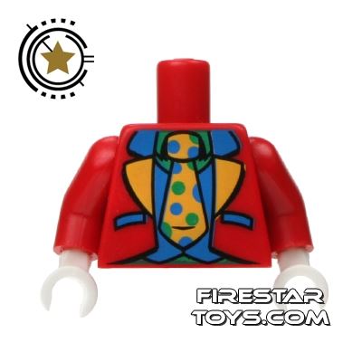 LEGO Mini Figure Torso - Red Clown Jacket