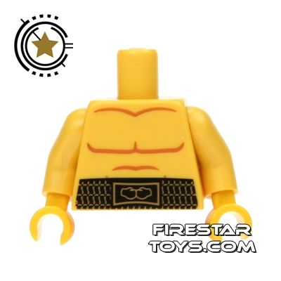 LEGO Mini Figure Torso - Bare Chest and Boxers Belt