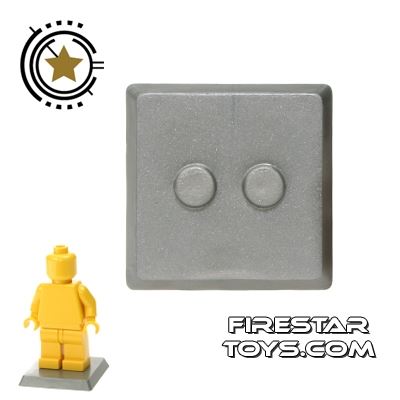 Brick Command - Mini Figure Stand - Pearl Gray