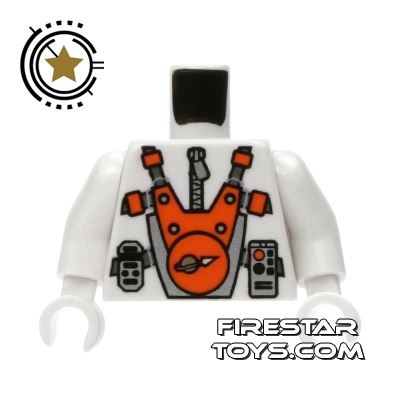 LEGO Mini Figure Torso - Mars Mission Astronaut WHITE