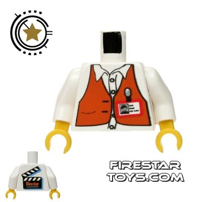 LEGO Mini Figure Torso - Studio Director WHITE