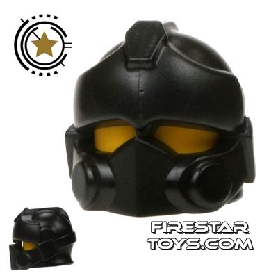 BrickWarriors - Resistance Trooper Helmet - Black BLACK