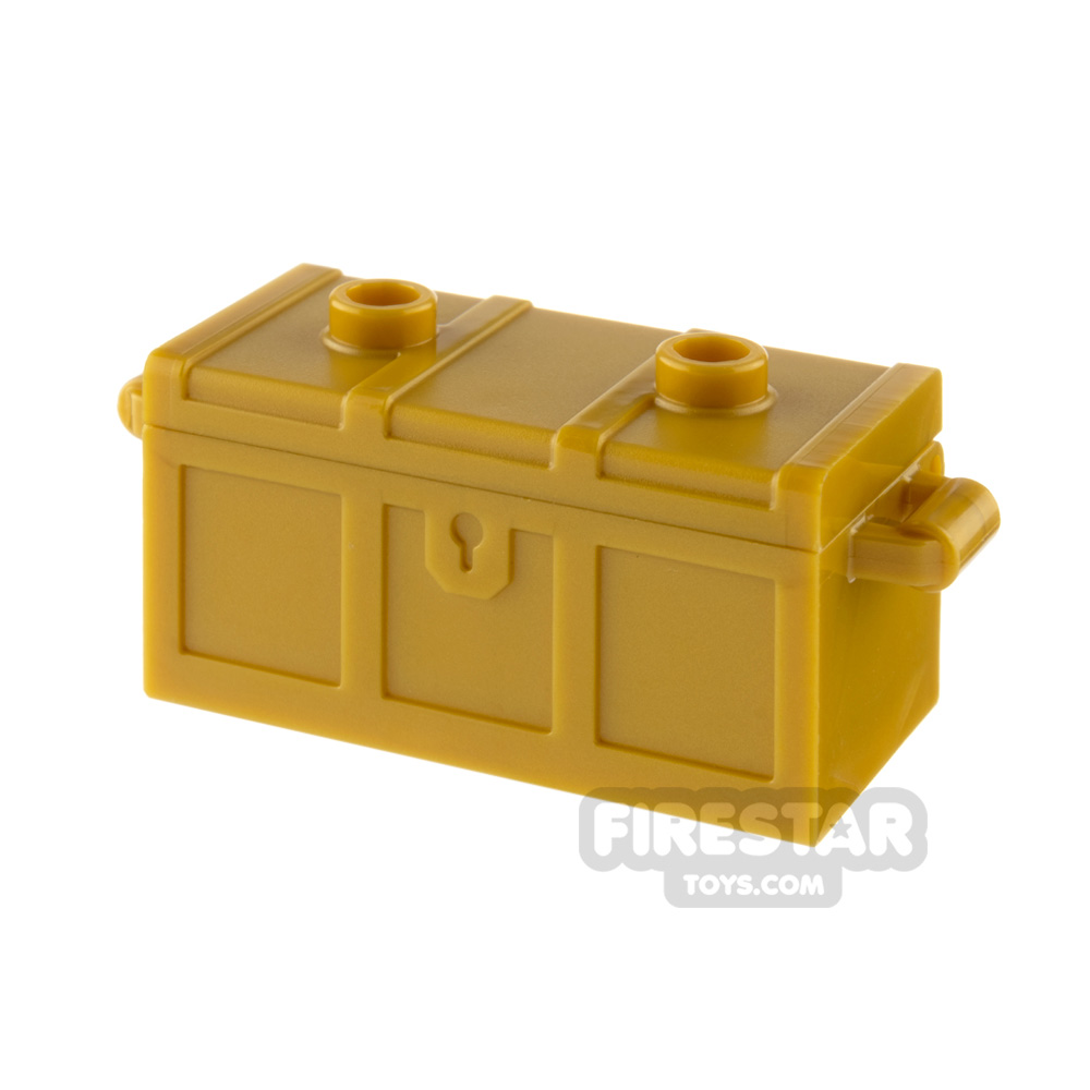 LEGO Treasure Chest with Flat Lid PEARL GOLD