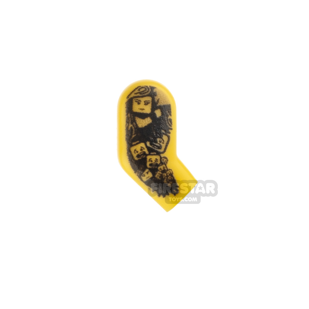 Custom Design Right Arm - Punk Tattoo - Yellow YELLOW