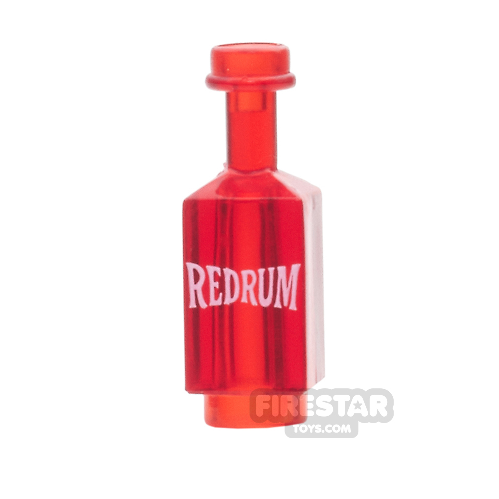 BrickForge - Square Bottle - Trans Red - Red Rum TRANS RED