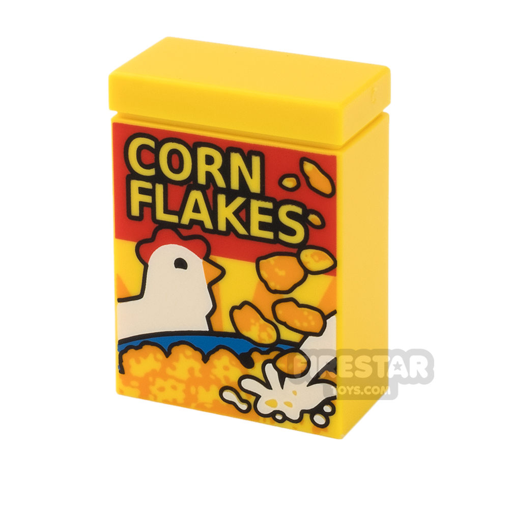LEGO - Corn Flakes Cereal Box YELLOW
