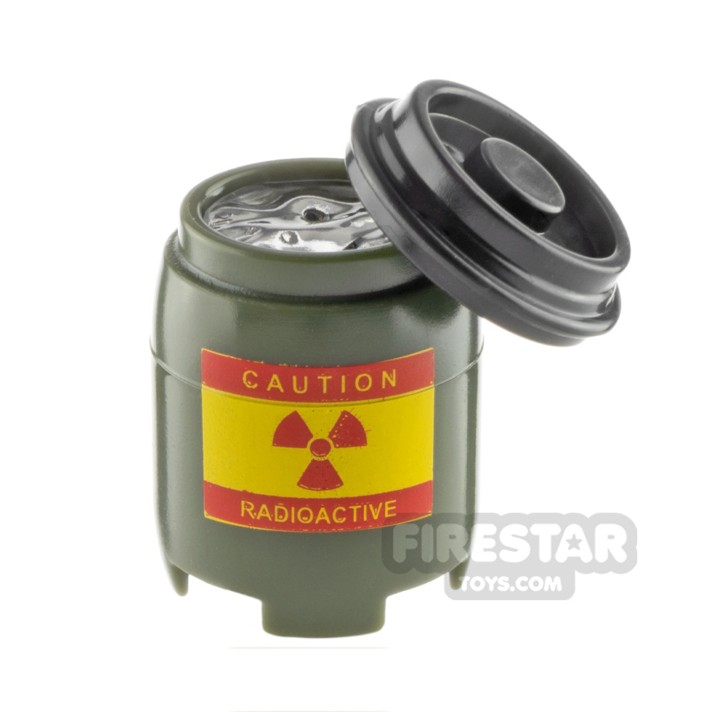 SI-DAN BI120 Plastic Drum Radioactive Clear Liquid ARMY GREEN