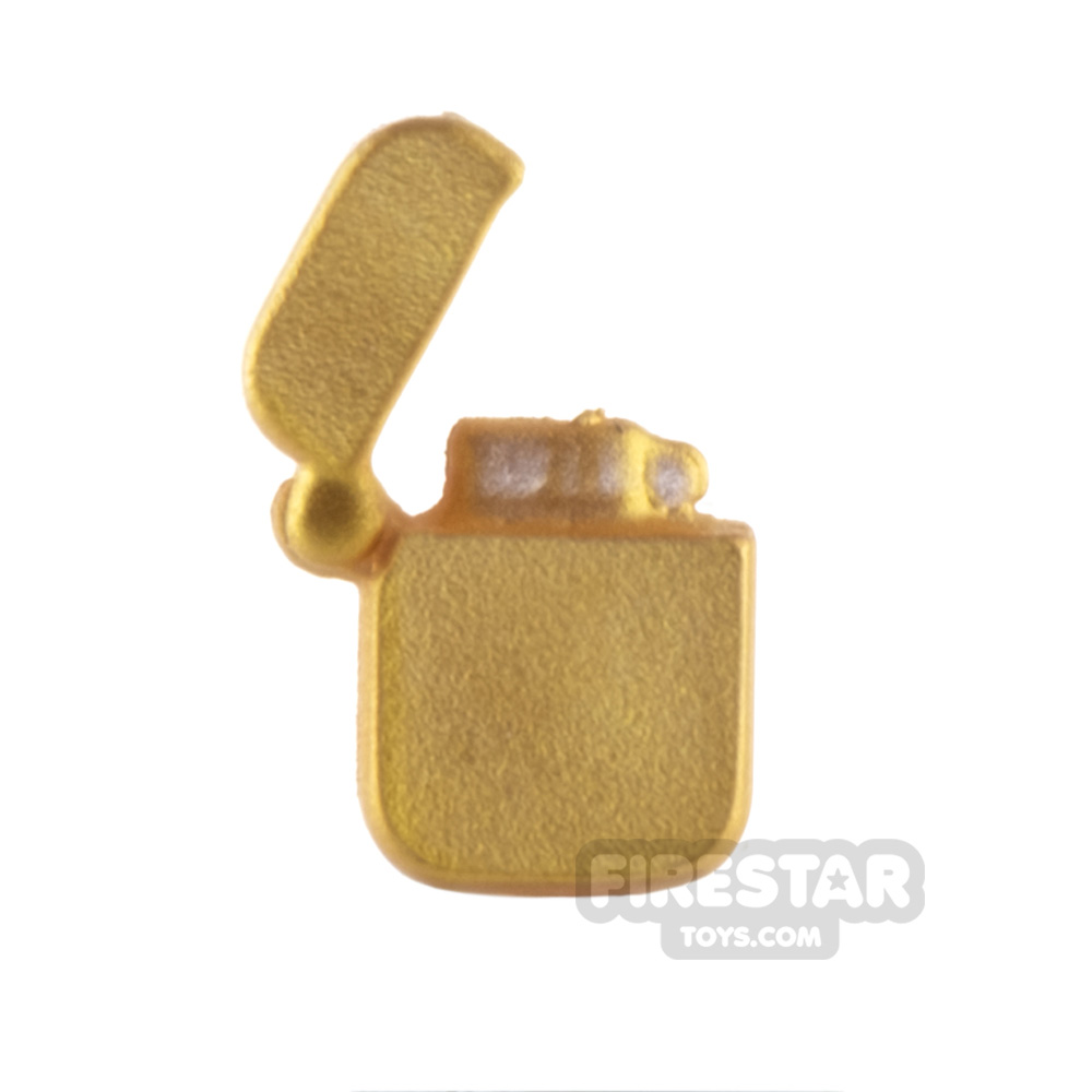 Custom Minifigure Accessory Cigarette Lighter METALLIC GOLD