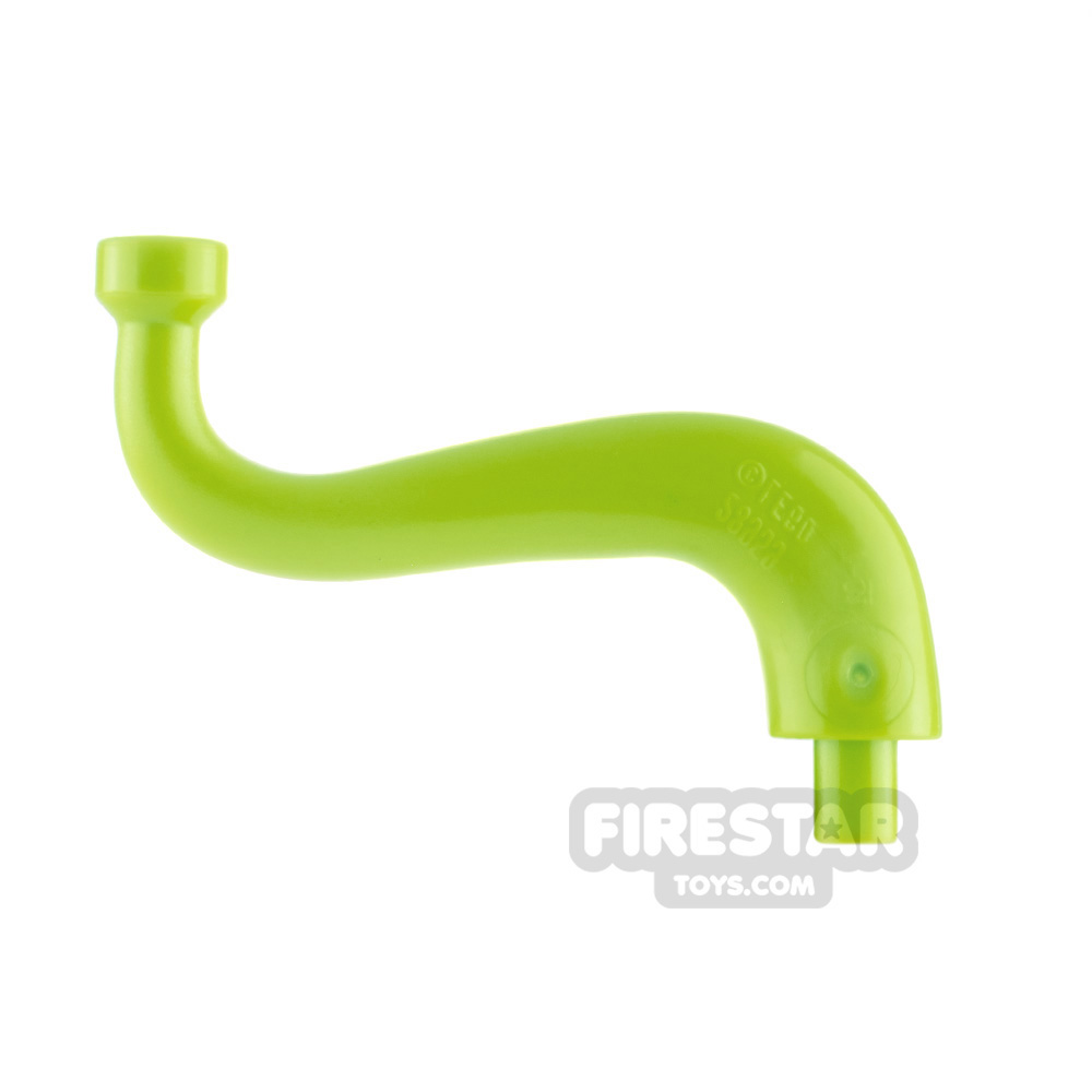 LEGO Curved Plant Stem with Bar End LIME