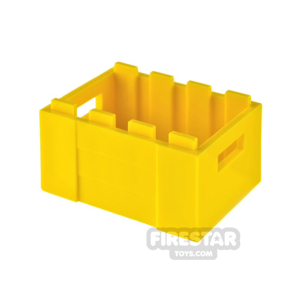 LEGO Crate with Handholds 3x4 x 1 2/3 YELLOW