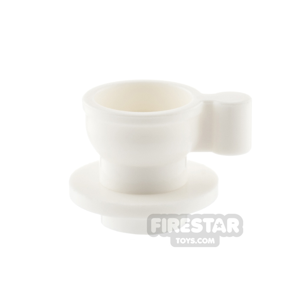 LEGO Tea Cup and Saucer WHITE