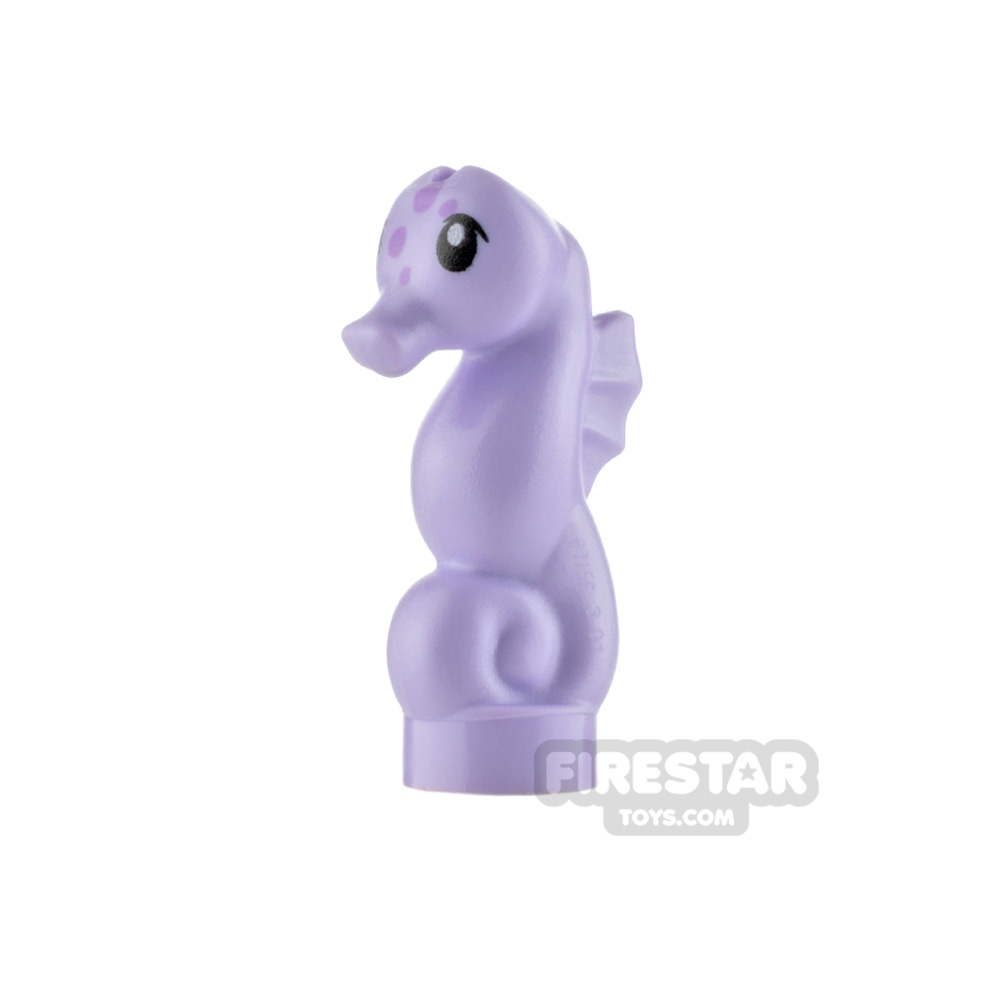 LEGO Animal Minifigure Seahorse Lavender Spots