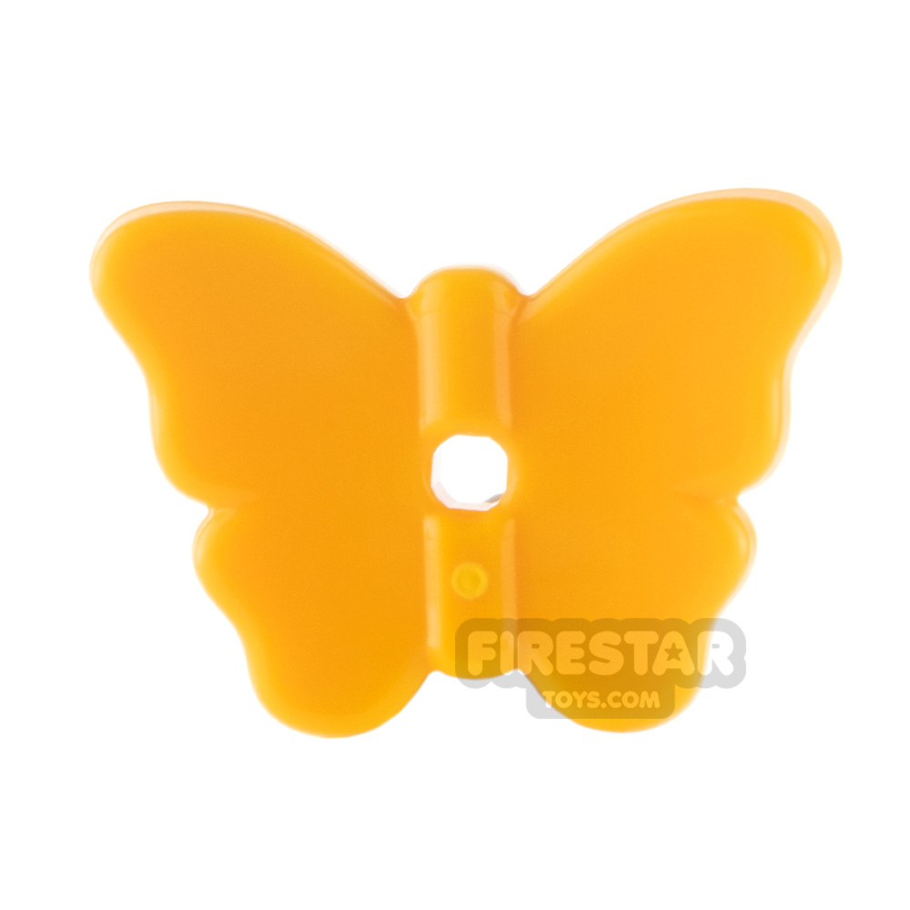 LEGO Animal Minifigure Butterfly with Stud Holder BRIGHT LIGHT ORANGE