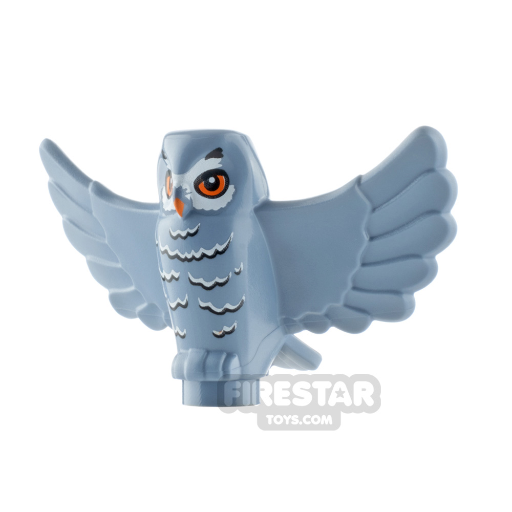 LEGO Animals Minifigure Owl with Spread Wings SAND BLUE