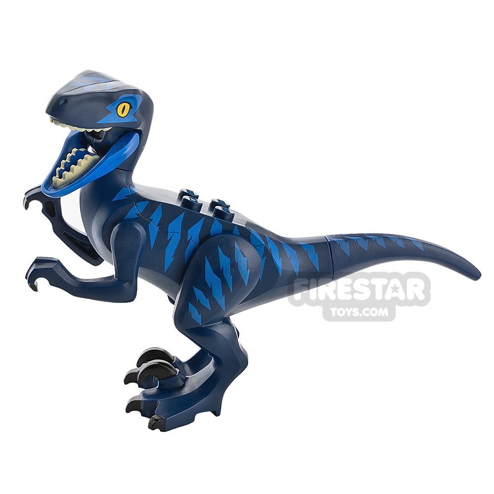LEGO Animals Minifigure Raptor Blue Markings DARK BLUE