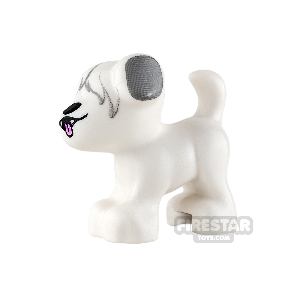 LEGO Animals Mini Figure - Puppy - White with Tongue Sticking Out WHITE