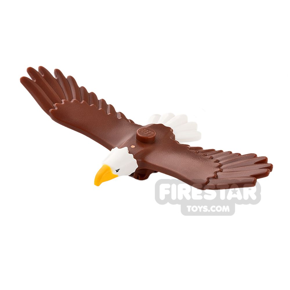 LEGO Animals Minifigure Eagle with Yellow Beak REDDISH BROWN