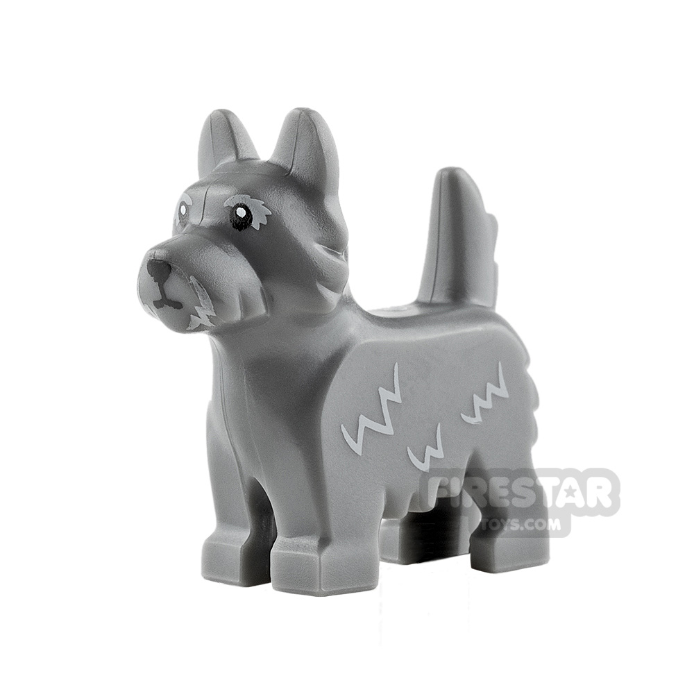 LEGO Animals Minifigure Terrier Dog DARK BLUEISH GRAY