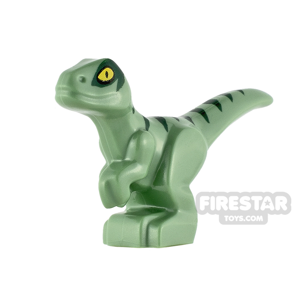 LEGO Animals Minifigure Baby Raptor Dinosaur SAND GREEN