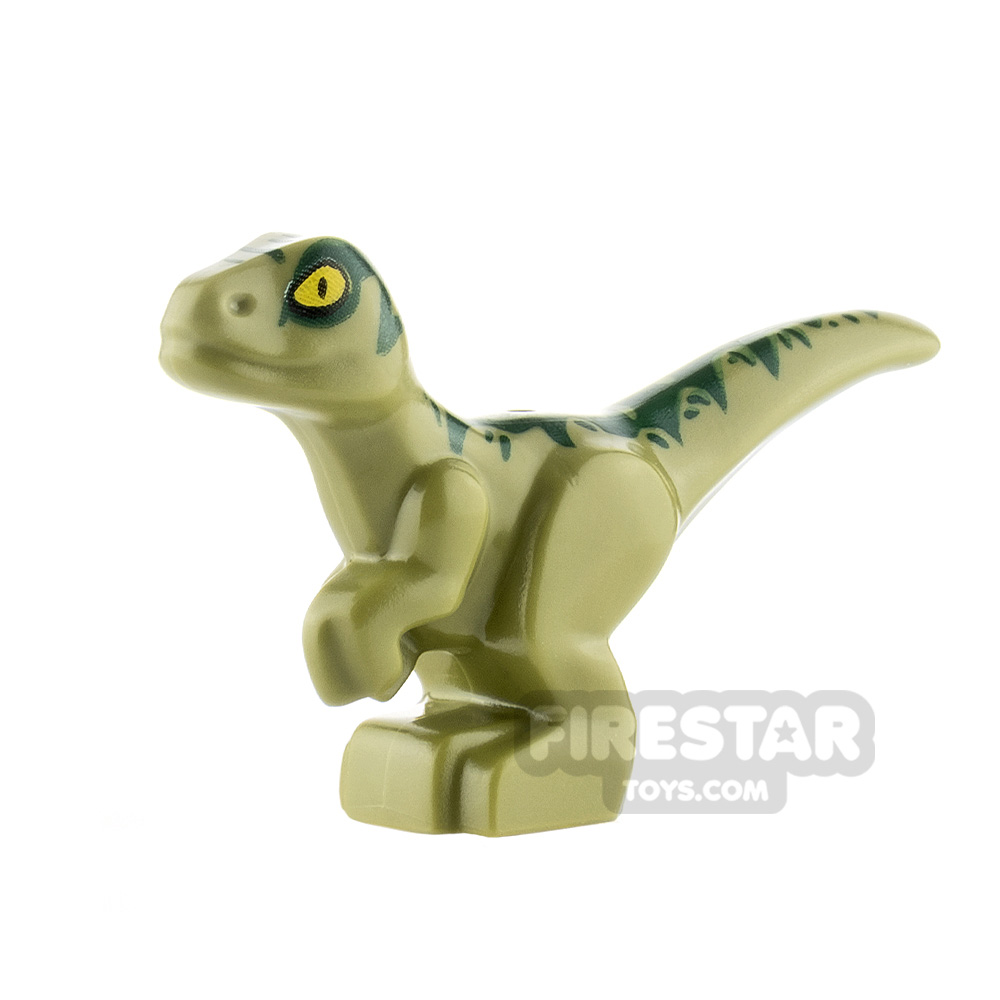 LEGO Animals Minifigure Baby Raptor Dinosaur OLIVE GREEN